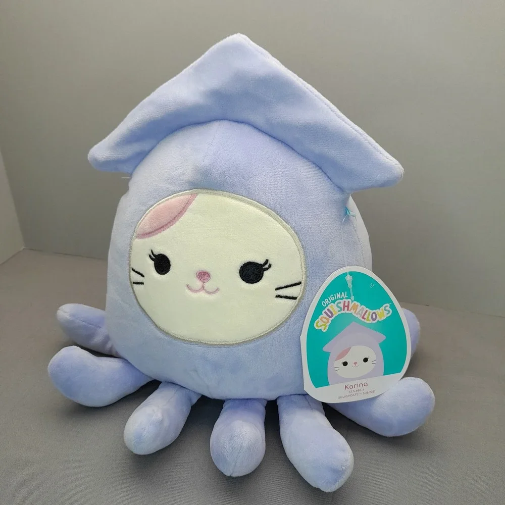 Squishmallows Karina the Cat Squid Costume 7.5 Inch Plush Lavender Purple NWT